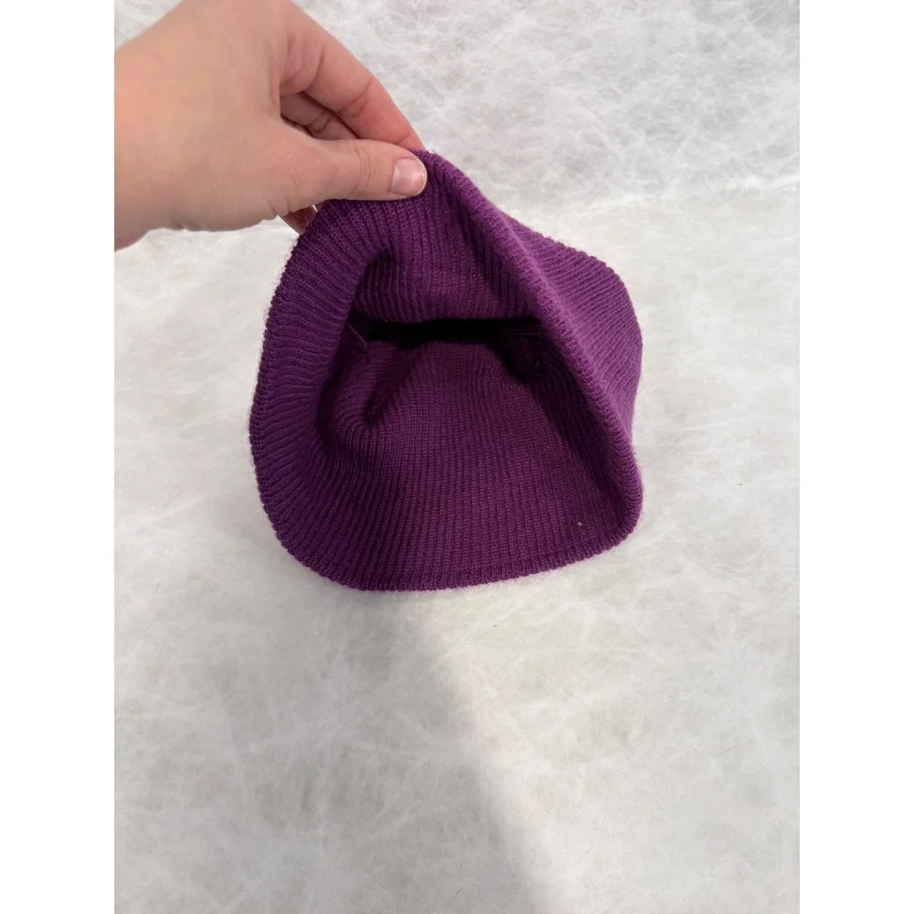 Columbia Youth Purple Ribbed Knit Beanie Hat CY9244 One Size OS